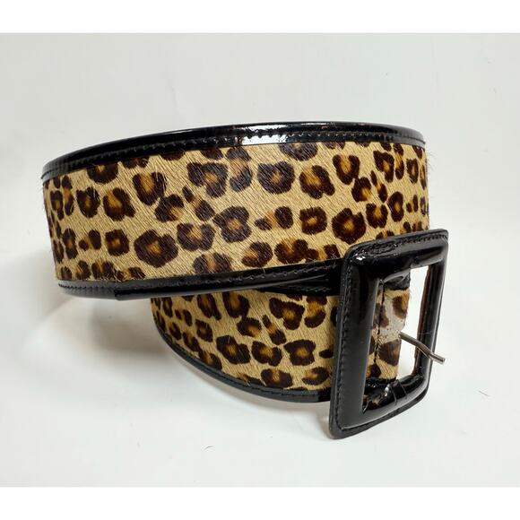 Gerard Darel Leopard Pony Hair Belt $450 size S main image 5